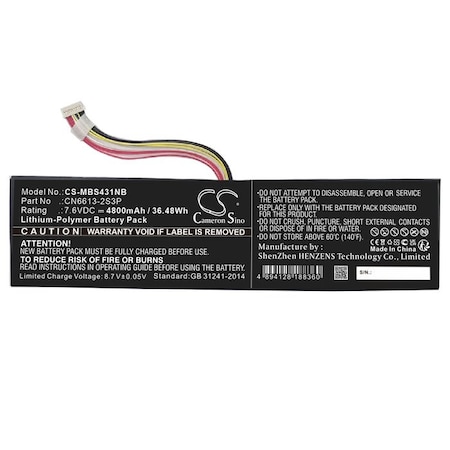 Bsc Preferred Maibenben MaiBook S431 Laptop and Notebook Replacement Battery CS-MBS431NB.2